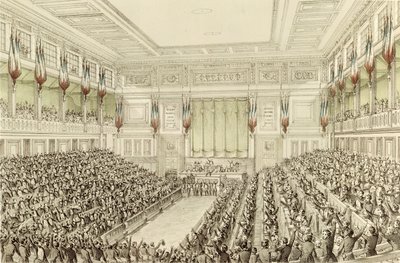 First Meeting of the National Assembly, 4th May 1848 by Michel C. and Gaildrau, Jules Fichot